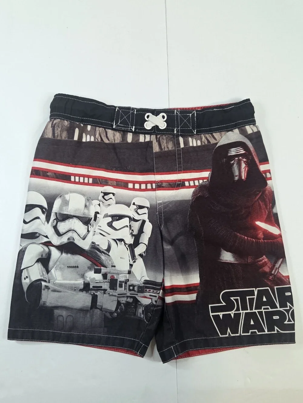 ​2 Pairs Boys XS Star Wars Swimming Shorts Kylo Ren Stormtrooper Lined
